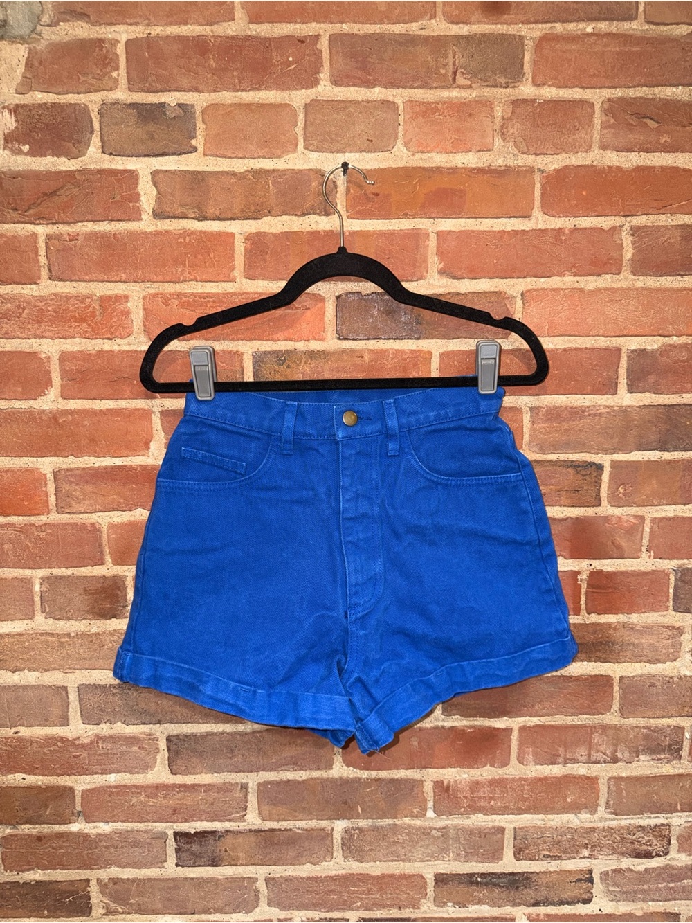 Source Unknown High-Waist Royal Blue Women's Shorts